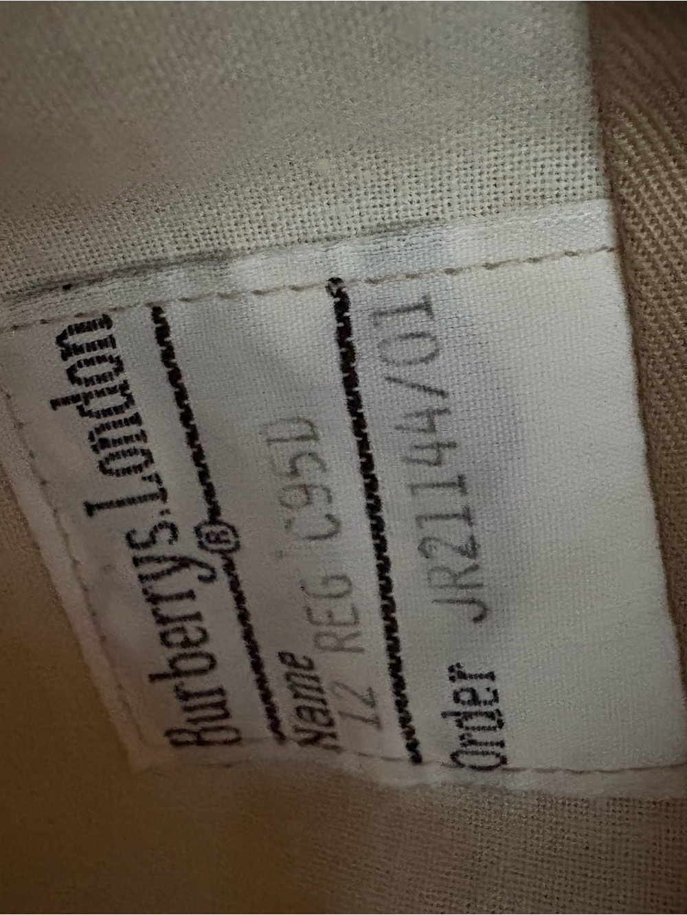 Vintage Burberry Tan Trench 100% Wool - Picture 10 of 13